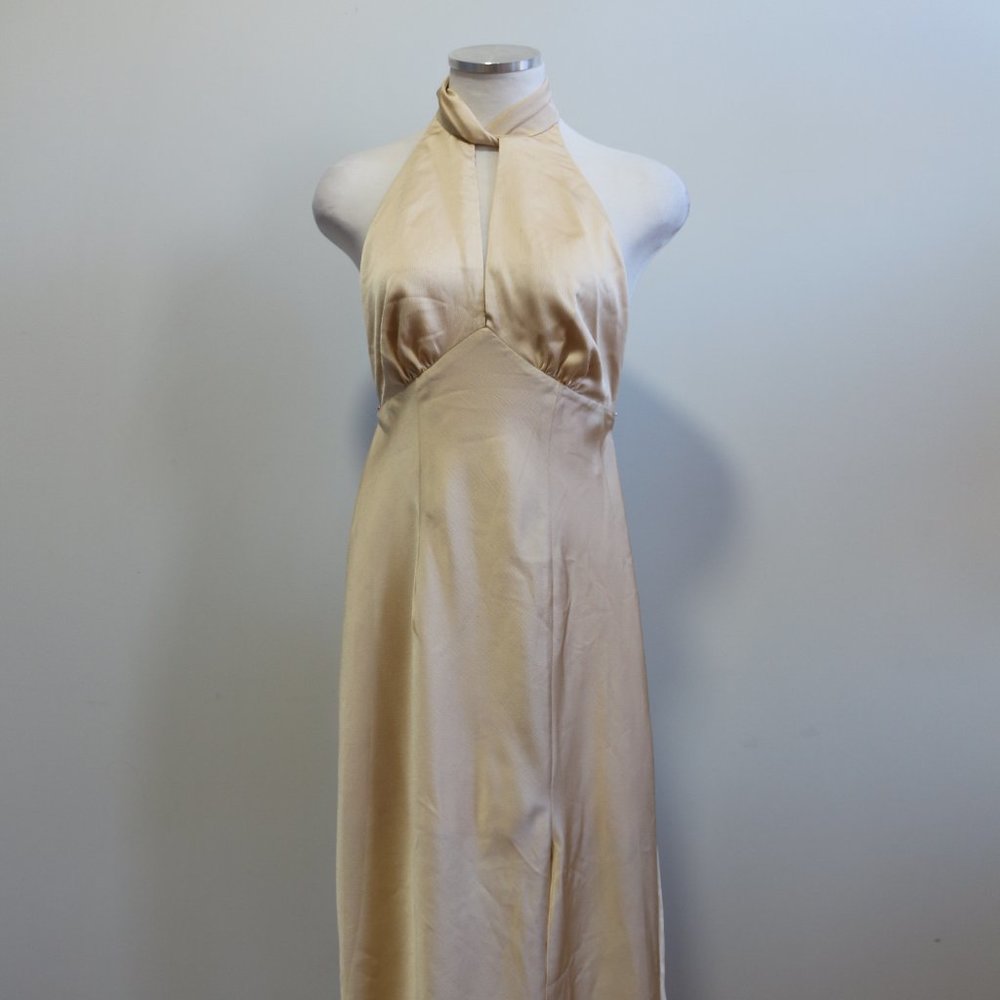 Finders Keepers | Halter Midi Dress in Gold